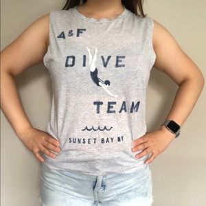 Abercrombie and Fitch Grey Muscle Tank